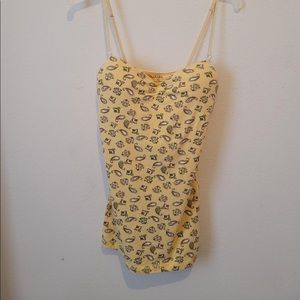Tank top with built in bra Size M.........